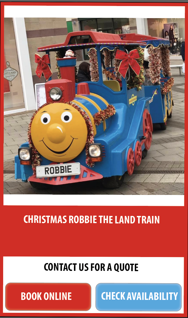 Christmas Robbie the Land Train hire Christmas Robbie the Land Train