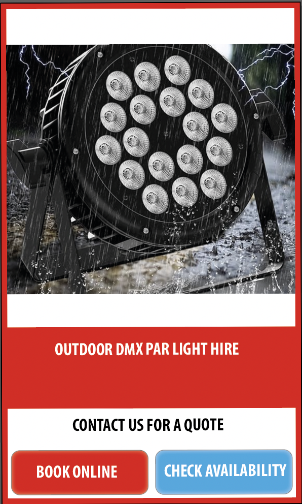 DMX par light hire