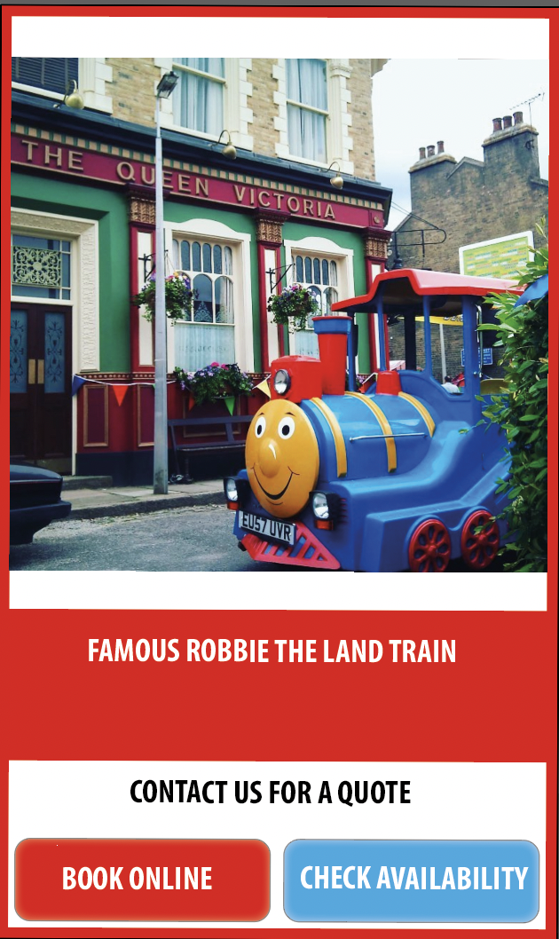 ROBBIE THE LAND TRAIN ON EASTENDERS