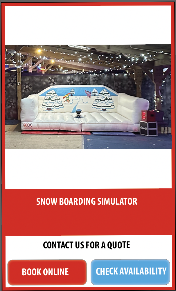 SNOWBOARD SIMULATOR HIRE