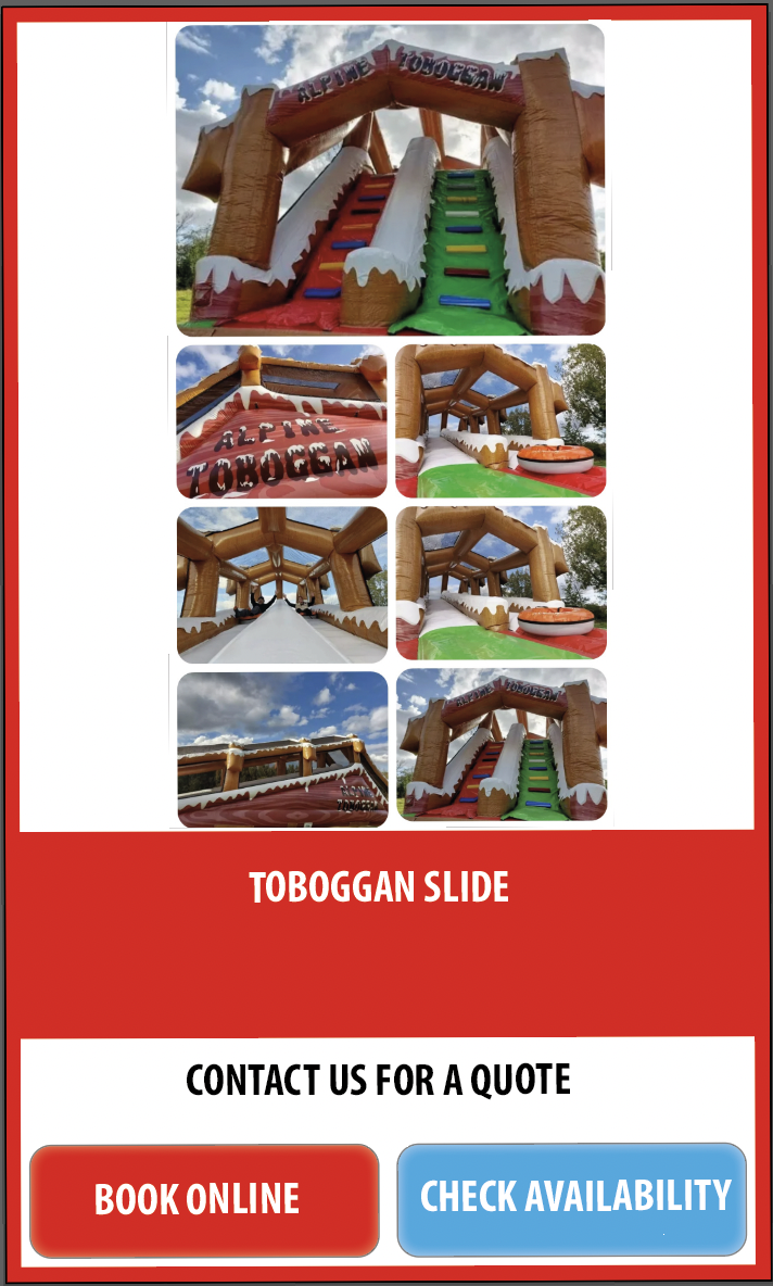 TOBOGGAN SLIDE HIRE 